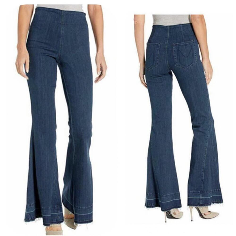 Mumu Blue Berkeley Flare Jeans - Size S - New